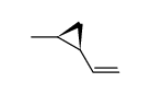 cis-1-Methyl-2-vinylcyclopropane结构式