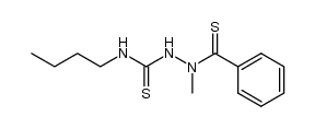 N-butyl-2-methyl-2-(phenylcarbonothioyl)hydrazinecarbothioamide Structure