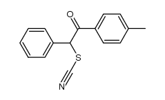 2-phenyl-2-thiocyanato-1-p-tolyl-ethanone结构式