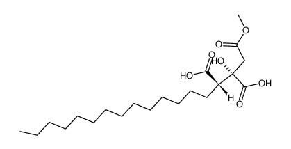 2-Hydroxy-1,2,3-heptadecanetricarboxylic acid 1-methyl ester Structure