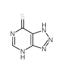 7H-1,2,3-Triazolo[4,5-d]pyrimidine-7-thione,3,6-dihydro- structure