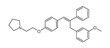 1-[2-[4-[(Z)-3-(3-methoxyphenyl)-2-phenylprop-1-enyl]phenoxy]ethyl]pyrrolidine Structure