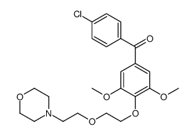 4'-Chloro-3,5-dimethoxy-4-[2-(2-morpholinoethoxy)ethoxy]benzophenone Structure