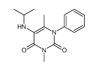 5-(Isopropylamino)-3,6-dimethyl-1-phenylpyrimidine-2,4(1H,3H)-dione Structure