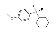 (cyclohexyl)(difluoro)(4-methoxyphenyl)silane结构式