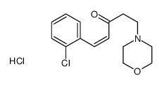 1-(2-chlorophenyl)-5-morpholin-4-ylpent-1-en-3-one,hydrochloride Structure