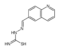 6-Quinolinecarbaldehyde thiosemicarbazone Structure