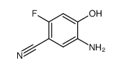 Benzonitrile, 5-amino-2-fluoro-4-hydroxy- (9CI)结构式