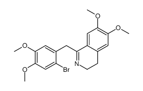 1-[(2-bromo-4,5-dimethoxyphenyl)methyl]-6,7-dimethoxy-3,4-dihydroisoquinoline Structure