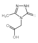 2-(3-methyl-5-sulfanylidene-1H-1,2,4-triazol-4-yl)acetic acid Structure