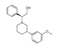 (3S)-1-[(1S)-2-hydroxy-1-phenylethyl]-3-(3-methoxyphenyl)piperidine Structure