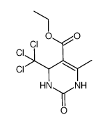 ethyl 4-(trichloro-methyl)-6-methyl-2-oxo-1,2,3,4-tetrahydropyrimidine-5-carboxylate Structure