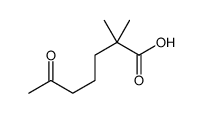 2,2-dimethyl-6-oxoheptanoic acid结构式