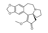 (S)-1-methoxy-5,6,8,9-tetrahydro-4H-cyclopenta[b][1,3]dioxolo[4',5':4,5]benzo[1,2-d]pyrrolo[1,2-a]azepin-2-one结构式