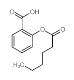 Salicylic acid, hexanoate结构式