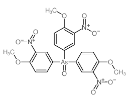 4-bis(4-methoxy-3-nitro-phenyl)arsoryl-1-methoxy-2-nitro-benzene Structure