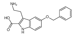 3-(2-aminoethyl)-5-phenylmethoxy-1H-indole-2-carboxylic acid structure