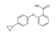 2-(4-cyclopropylphenyl)sulfanylbenzoic acid Structure