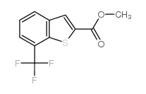 7-(三氟甲基)-1-苯并噻吩-2-羧酸甲酯结构式