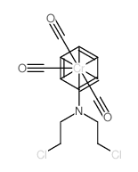 N,N-bis(2-chloroethyl)aniline,carbon monoxide,chromium Structure