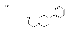 1-(2-chloroethyl)-4-phenyl-3,6-dihydro-2H-pyridine,hydrobromide结构式