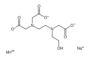 sodium [N-[2-[bis(carboxymethyl)amino]ethyl]-N-(2-hydroxyethyl)glycinato(3-)]manganate(1-) Structure