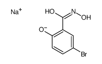 5-Bromo-N,2-dihydroxybenzamide结构式