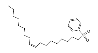 9-(Z)-octadecenyl phenyl sulphone结构式