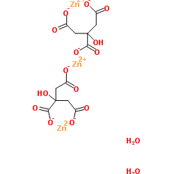 Zinc citrate dihydrate Structure