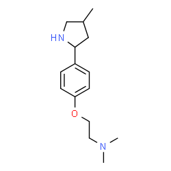 Ethanamine, N,N-dimethyl-2-[4-(4-methyl-2-pyrrolidinyl)phenoxy]- (9CI) Structure