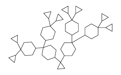 Hexaspiro[2.0.2:0.2:0.2:0.2:0.2:0]octadecane structure