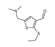 5-[(dimethylamino)methyl]-2-ethylsulfanylthiophene-3-carbaldehyde Structure