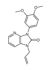 1-allyl-3-(3,4-dimethoxy-phenyl)-1,3-dihydro-imidazo[4,5-b]pyridin-2-one Structure