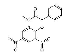 2-(Methoxycarbonyl-phenylmethyl)-oxy-3,5-dinitropyridin结构式