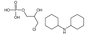 (3-chloro-2-hydroxypropyl) dihydrogen phosphate,N-cyclohexylcyclohexanamine Structure