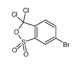 6-bromo-3,3-dichloro-2,1λ6-benzoxathiole 1,1-dioxide Structure