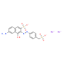 6-Amino-4-hydroxy-3-[[4-(sulfomethyl)phenyl]azo]-2-naphthalenesulfonic acid disodium salt picture