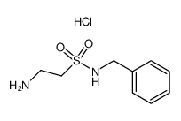 2-amino-ethanesulfonic acid benzylamide, hydrochloride Structure