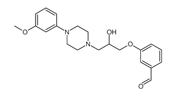 3-[2-Hydroxy-3-[4-(3-methoxyphenyl)-1-piperazinyl]propoxy]benzaldehyde结构式