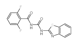 Benzamide,N-[(2-benzothiazolylamino)carbonyl]-2,6-difluoro- structure