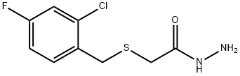 2-[(2-chloro-4-fluorobenzyl)thio]acetohydrazide Structure