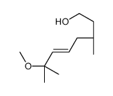 (3R)-7-methoxy-3,7-dimethyloct-5-en-1-ol Structure