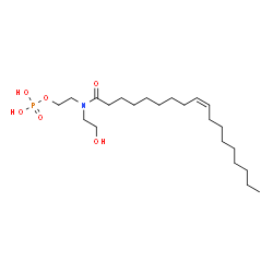 9-Octadecenamide, N,N-bis(2-hydroxyethyl)-, (Z)-, phosphate (ester) picture