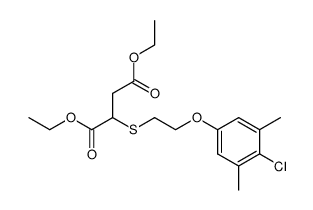 diethyl 2-((2-(4-chloro-3,5-dimethylphenoxy)ethyl)thio)succinate Structure