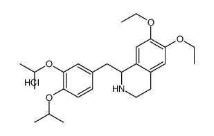 1-[[3,4-di(propan-2-yloxy)phenyl]methyl]-6,7-diethoxy-1,2,3,4-tetrahydroisoquinoline,hydrochloride结构式