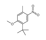 1-tert-butyl-2-methoxy-4-methyl-5-nitrobenzene Structure