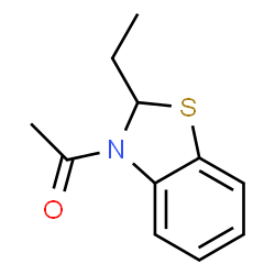 Benzothiazole, 3-acetyl-2-ethyl-2,3-dihydro- (9CI) Structure