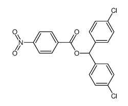 4-Nitro-benzoesaeure-4,4'-dichlor-benzhydryl-ester结构式