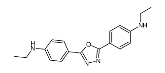 N-ethyl-4-[5-[4-(ethylamino)phenyl]-1,3,4-oxadiazol-2-yl]aniline Structure