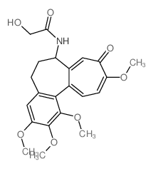 Acetamide,2-hydroxy-N-[(7S)-5,6,7,9-tetrahydro-1,2,3,10-tetramethoxy-9-oxobenzo[a]heptalen-7-yl]- Structure